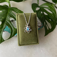 Load image into Gallery viewer, Turquoise & Labradorite Reversible Squiggle Pendant