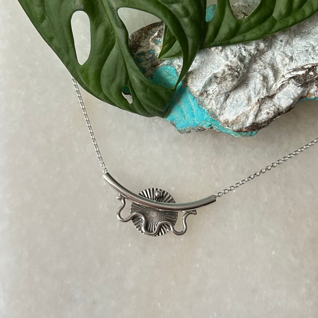 Silver Solar Eclipse Pendant