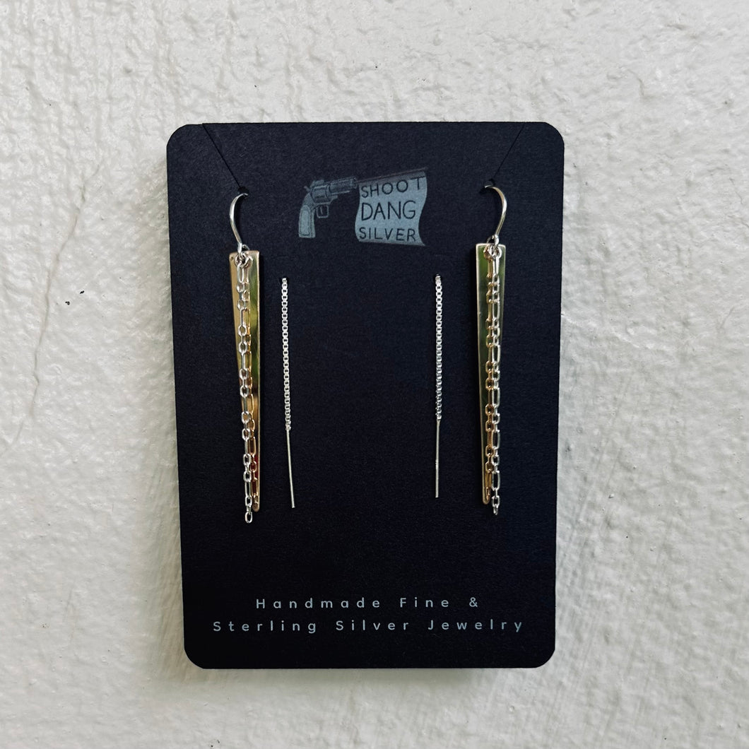 Chain & 14k Spike Earring Threaders