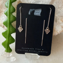 Load image into Gallery viewer, 24k &amp; Sterling Stamped Threaders
