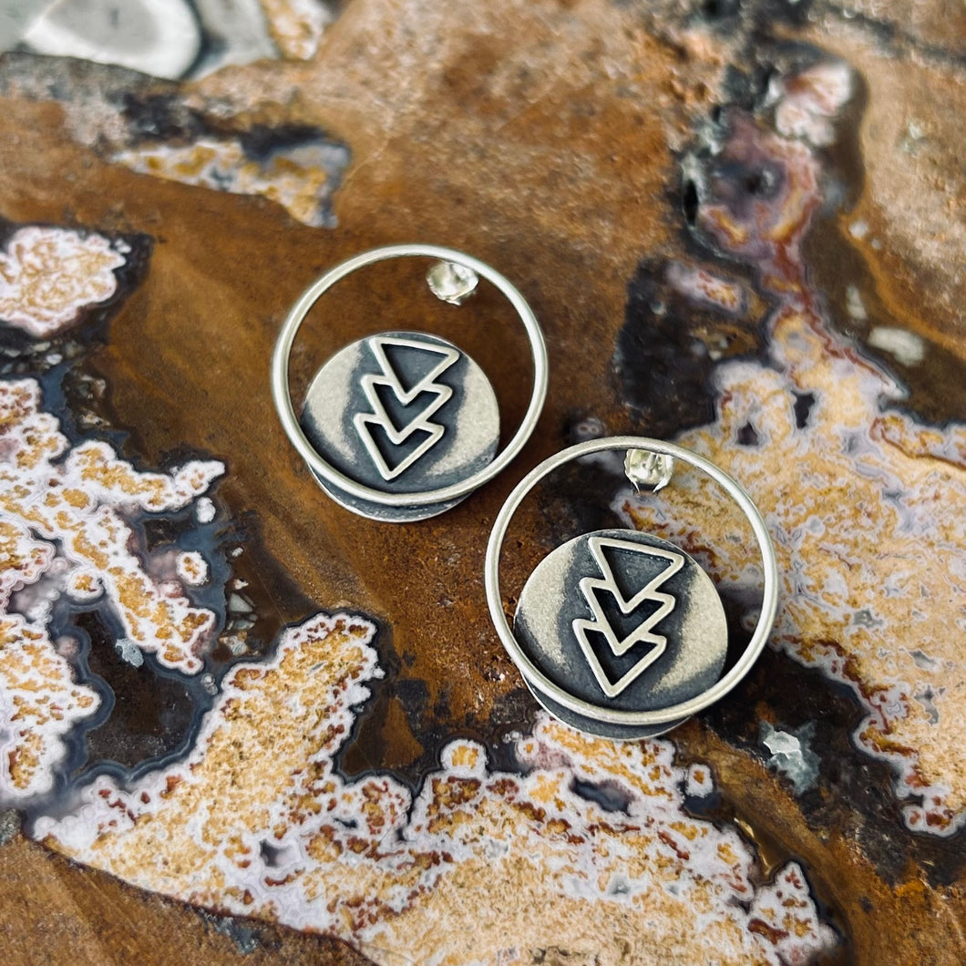 Triangle Lasso Post Earrings