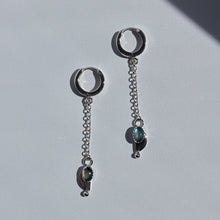 Load image into Gallery viewer, Labradorite Deco Huggies
