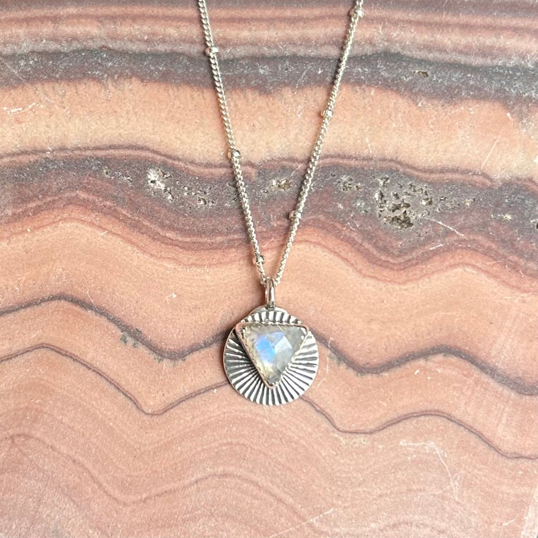 Moonstone Reversible Pendant