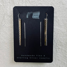 Load image into Gallery viewer, Chain &amp; 14k Spike Earring Threaders
