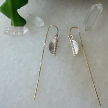 Load image into Gallery viewer, 14k &amp; Sterling Sunburts Threaders
