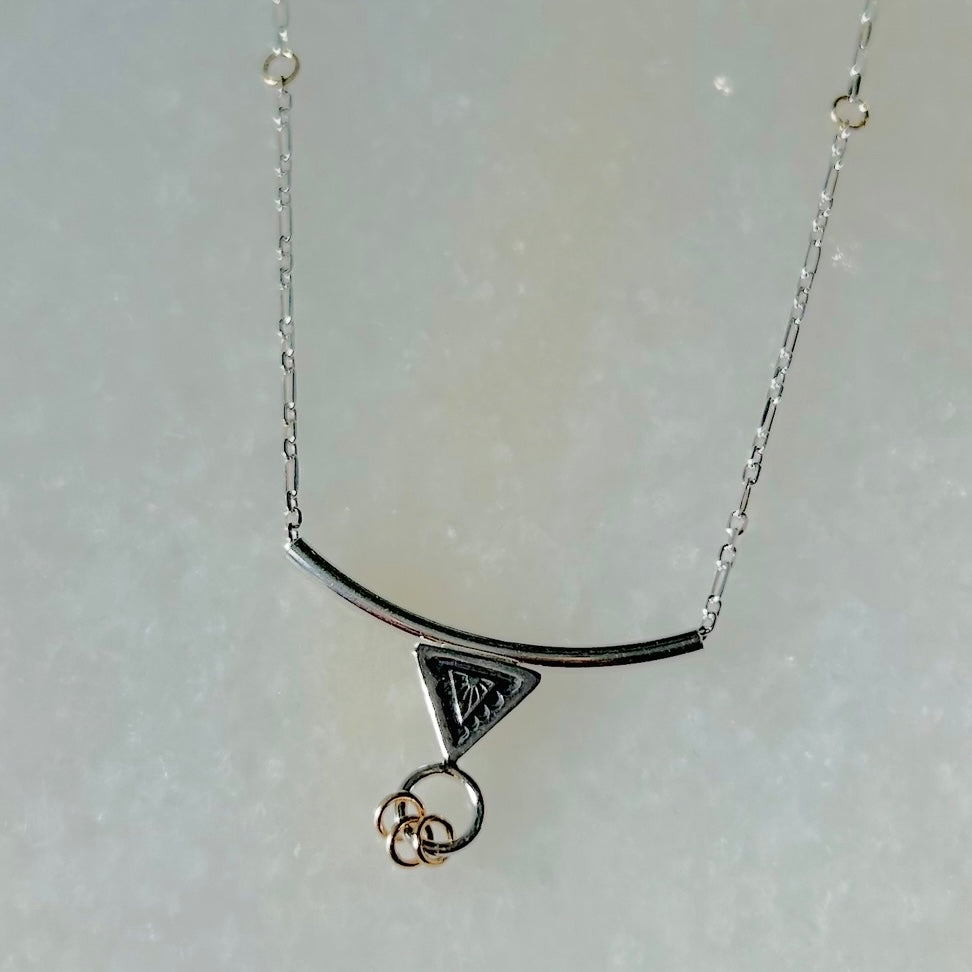 Sterling & 14k Pendant