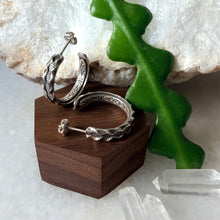 Load image into Gallery viewer, Hidden Flower Hoops
