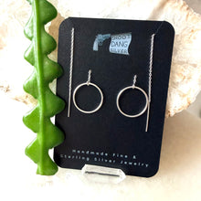 Load image into Gallery viewer, Silver Hoop Earring Threaders
