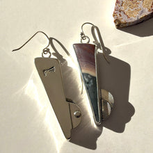 Load image into Gallery viewer, Polychrome Jasper Earwires
