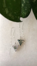 Load image into Gallery viewer, Moss Agate Earring Threaders

