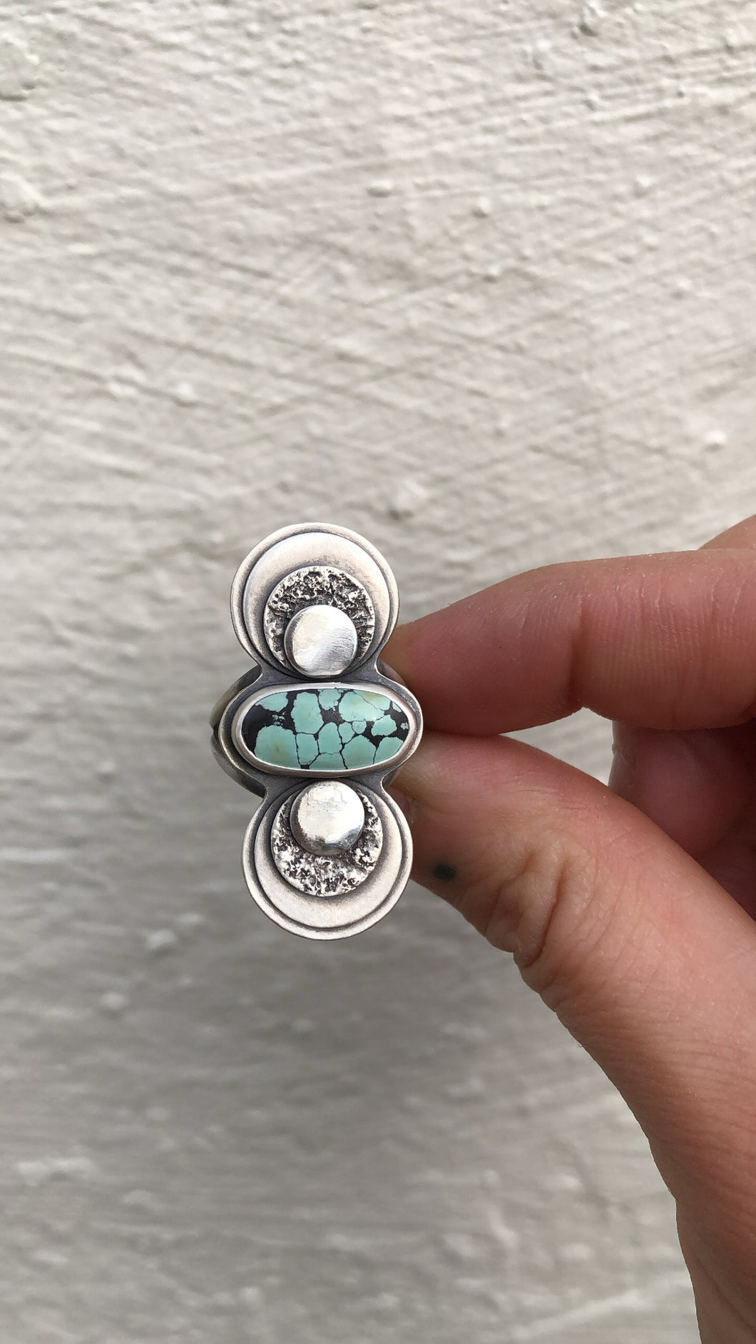 Turquoise & Circles Ring