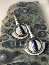 Load image into Gallery viewer, Lapis Art Deco Earrings
