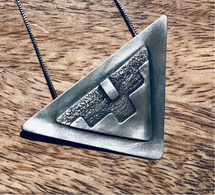 Sterling Silver Triangle Pendant