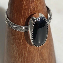 Load image into Gallery viewer, Black Onyx Floral Ring
